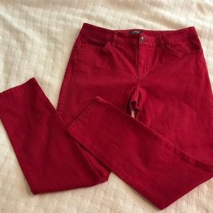 American Living red slim leg jeans size 8